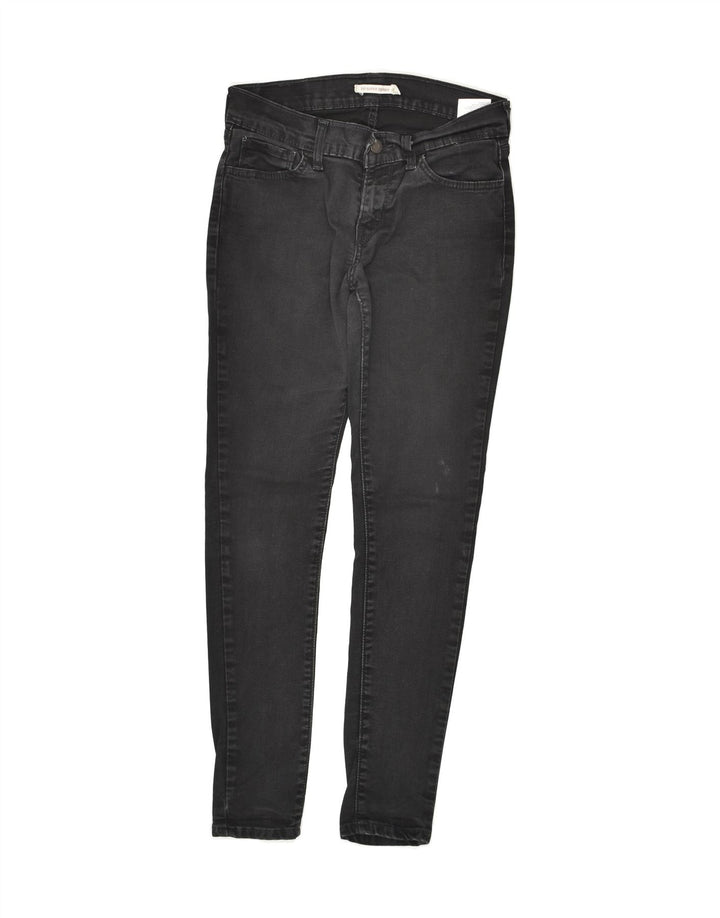 LEVI'S Womens Skinny Jeans W28 L27 Black Cotton | Vintage Levi's | Thrift | Second-Hand Levi's | Used Clothing | Messina Hembry 