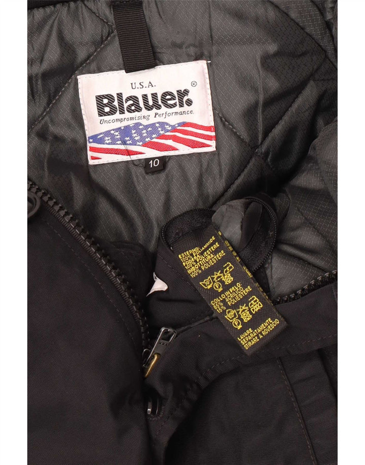 Blauer Boys Jaqueta bomber acolchoada com capuz 9-10 anos Poliamida preta