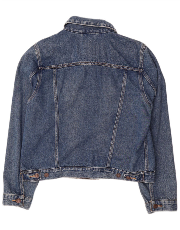 Jaqueta jeans feminina LEVI'S UK 16 grande azul