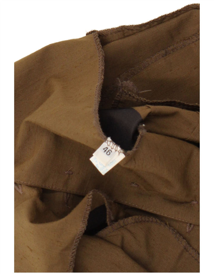 Jaqueta blazer feminina vintage de manga curta com 4 botões IT 46 grande marrom