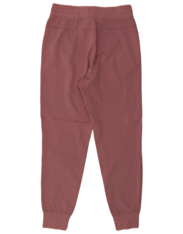 Nike Womens Crop Tracksuit Calças Joggers UK 10 Small Pink Colourblock