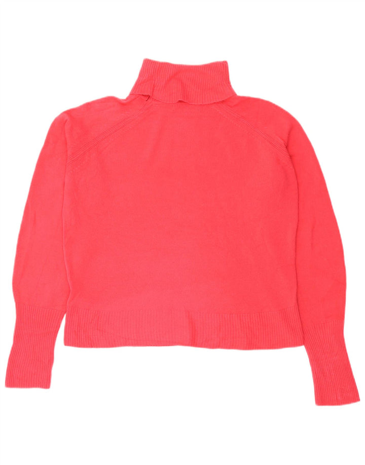 Suéter feminino Marks & Spencer com gola redonda Reino Unido 14 acrílico rosa médio