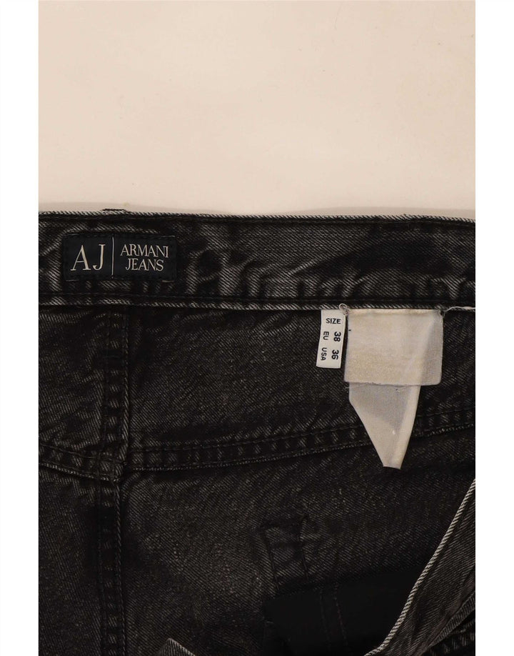 Jeans retos femininos Armani W38 L32 cinza