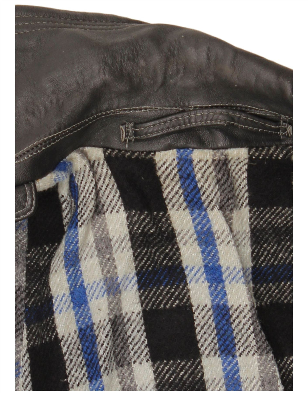 Casaco impermeável masculino de couro VINTAGE Reino Unido 38 couro preto médio