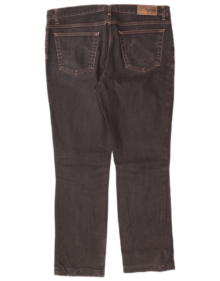 JUST CAVALLI Jeans retos femininos W34 L27 algodão preto