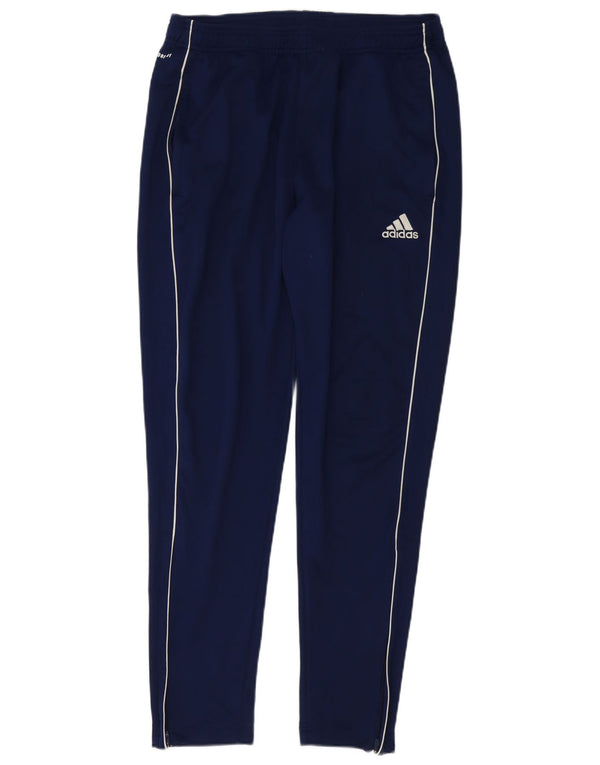 Calças de treino ADIDAS masculinas Aeroready grandes poliéster azul marinho