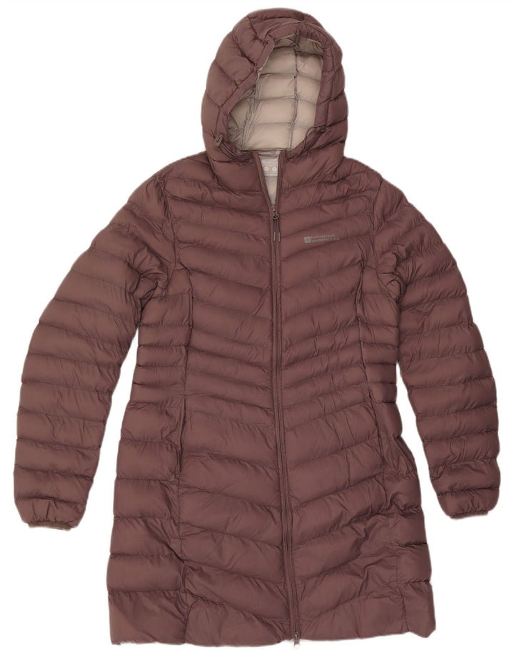Casaco acolchoado com capuz feminino Mountain Warehouse UK 14 poliamida marrom médio