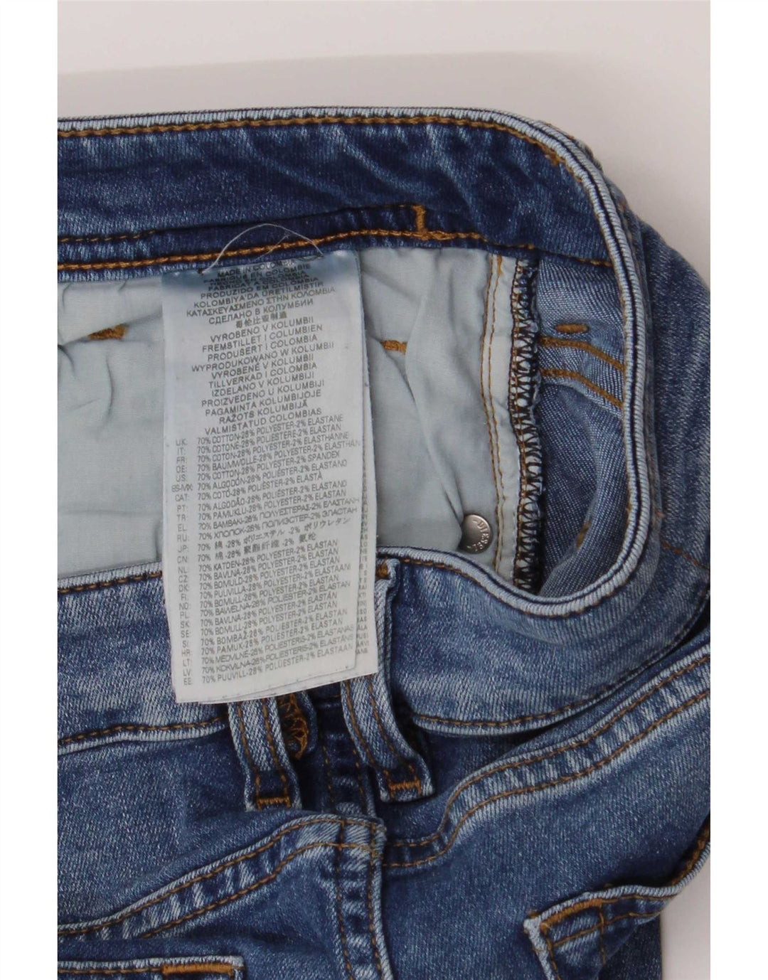 Diesel Mens Slim Jeans W32 L30 Azul Algodão
