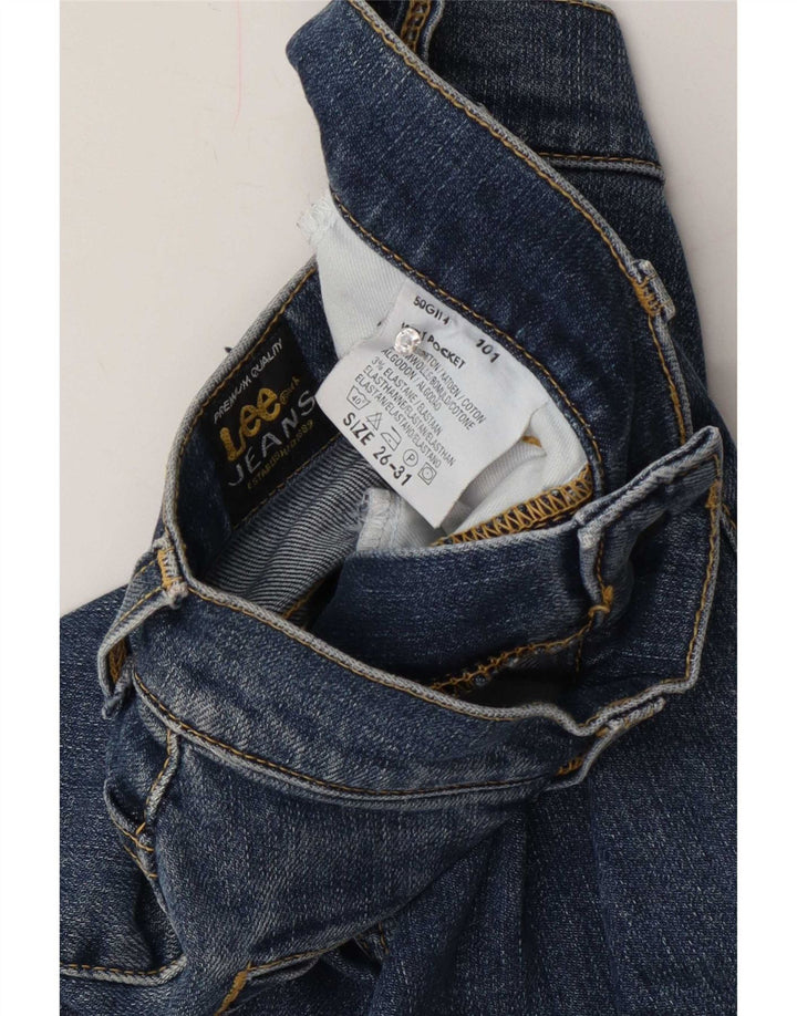 Lee Womens Bootcut Jeans W26 L31 Azul Algodão