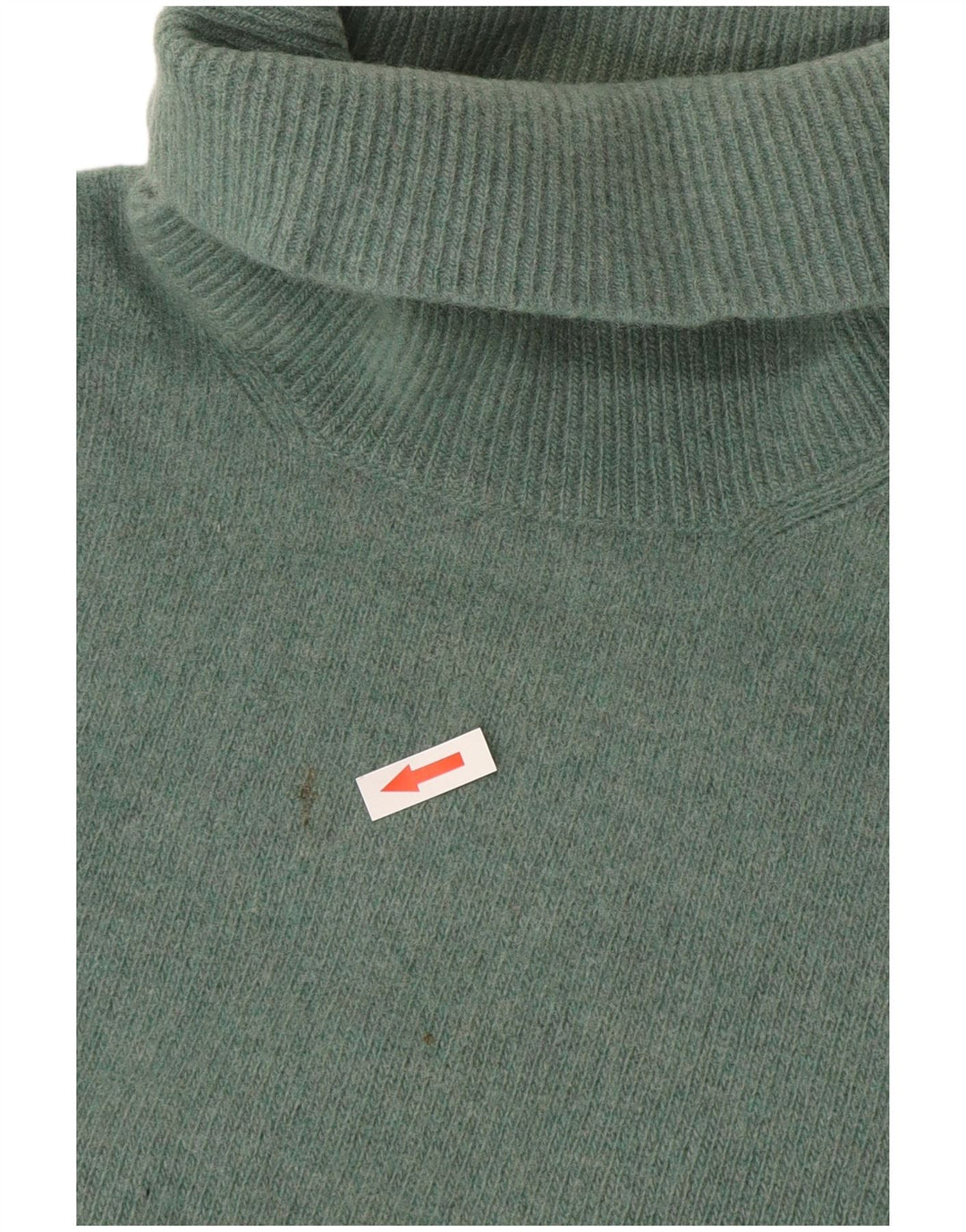 Suéter masculino Trussardi com gola redonda e lã verde médio