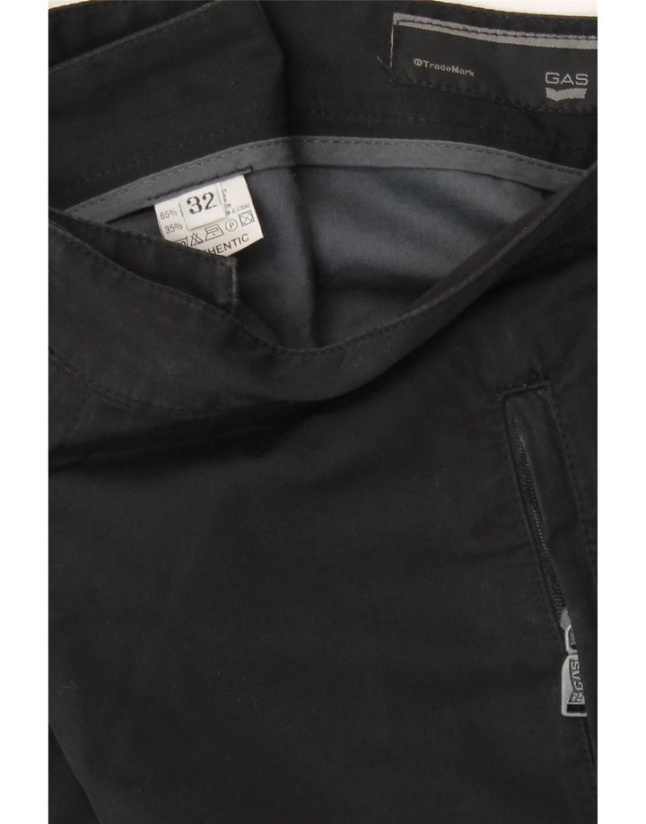 Calça Chino Reta Masculina Gas W32 L33 Poliéster Preto