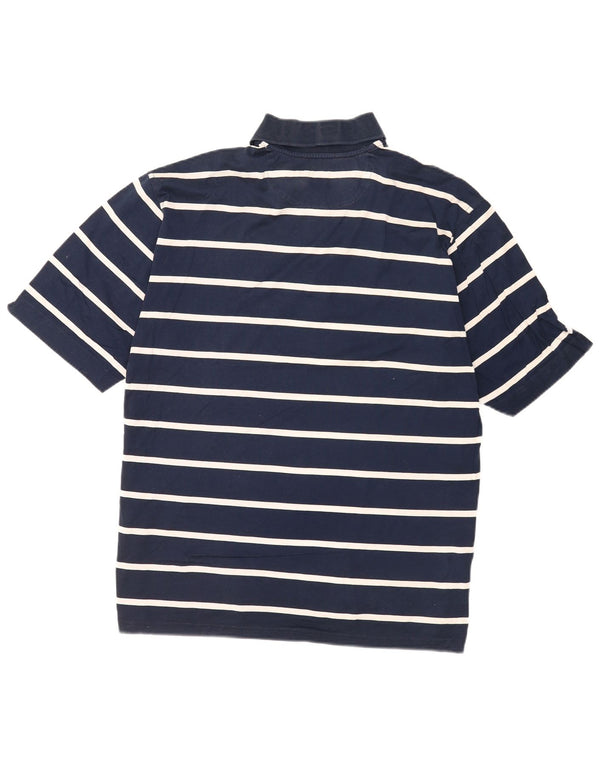Camisa polo masculina Paul & Shark Yachting 2XL algodão listrado azul marinho