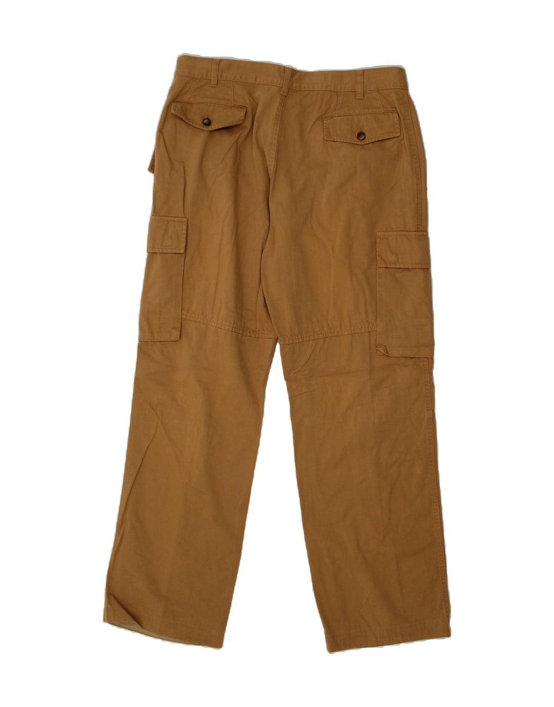 NAVY COAT Mens Straight Cargo Trousers IT 52 XL W34 L31  Brown Cotton Vintage Navy Coat and Second-Hand Navy Coat from Messina Hembry 