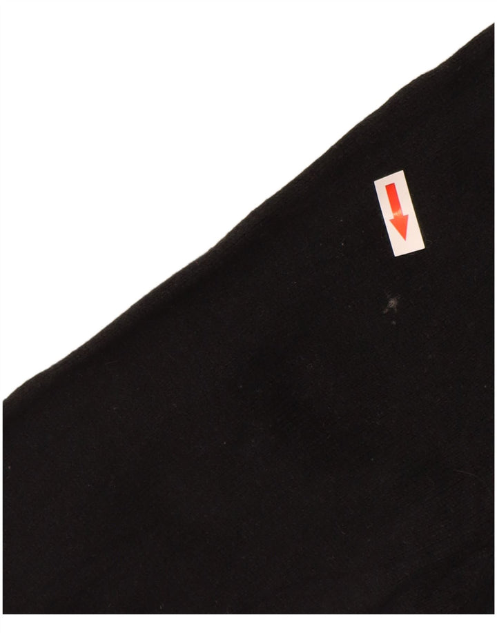 Suéter masculino J. Crew com decote em V, grande algodão preto