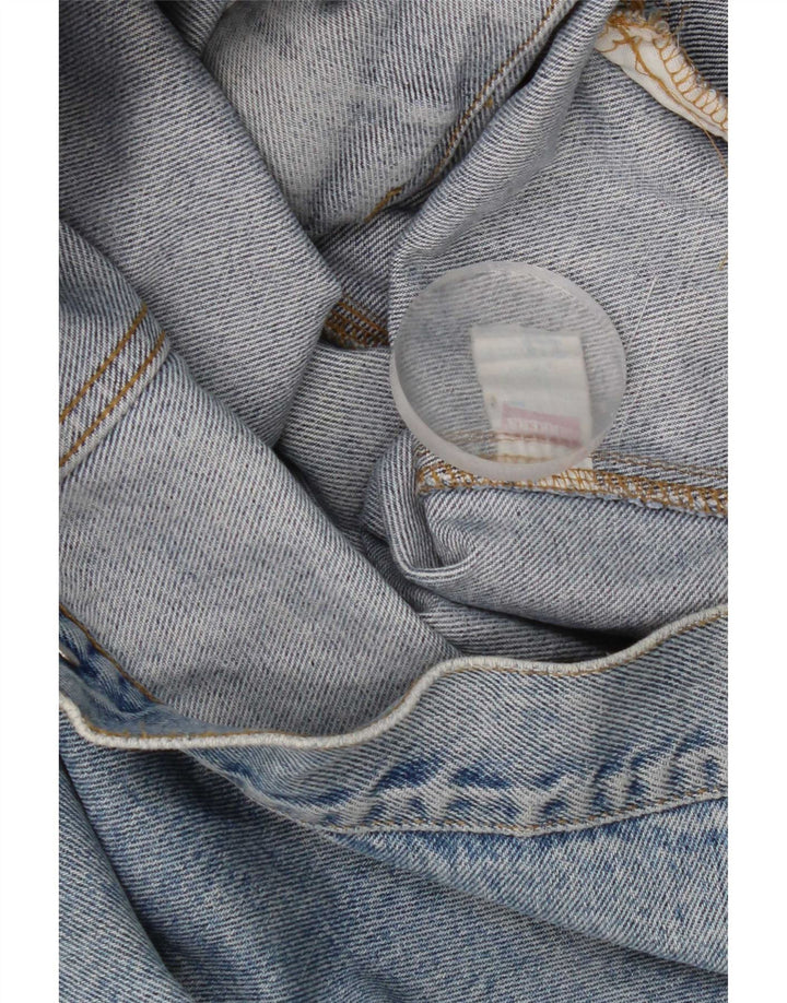 Jaqueta jeans masculina Carrera desgastada Reino Unido 36 algodão azul pequeno