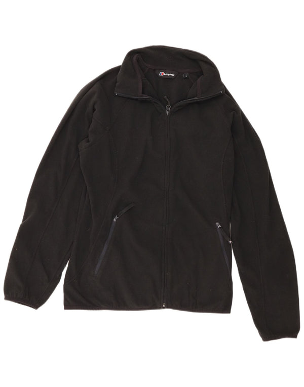Jaqueta de lã feminina Berghaus UK 16 grande poliéster preto