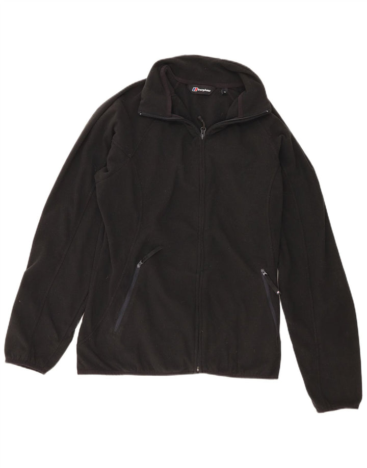 Jaqueta de lã feminina Berghaus UK 16 grande poliéster preto