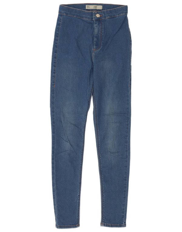 Topshop feminino Joni Skinny Jeans W26 L30 algodão azul