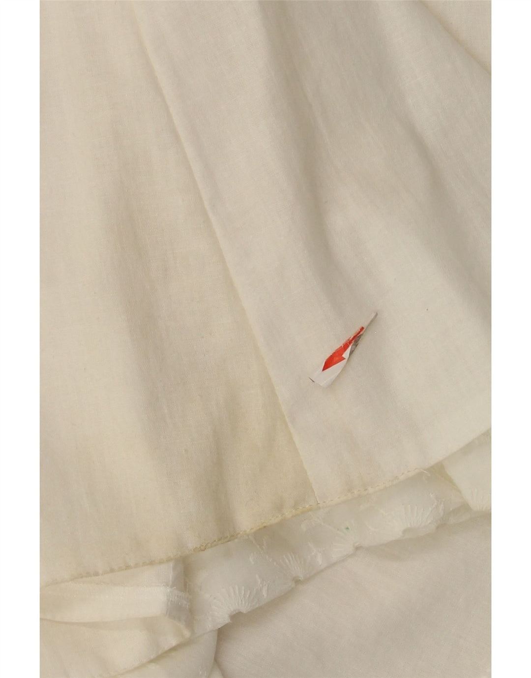 Saia larga feminina Gerry Weber EU 36 pequena W26 algodão branco