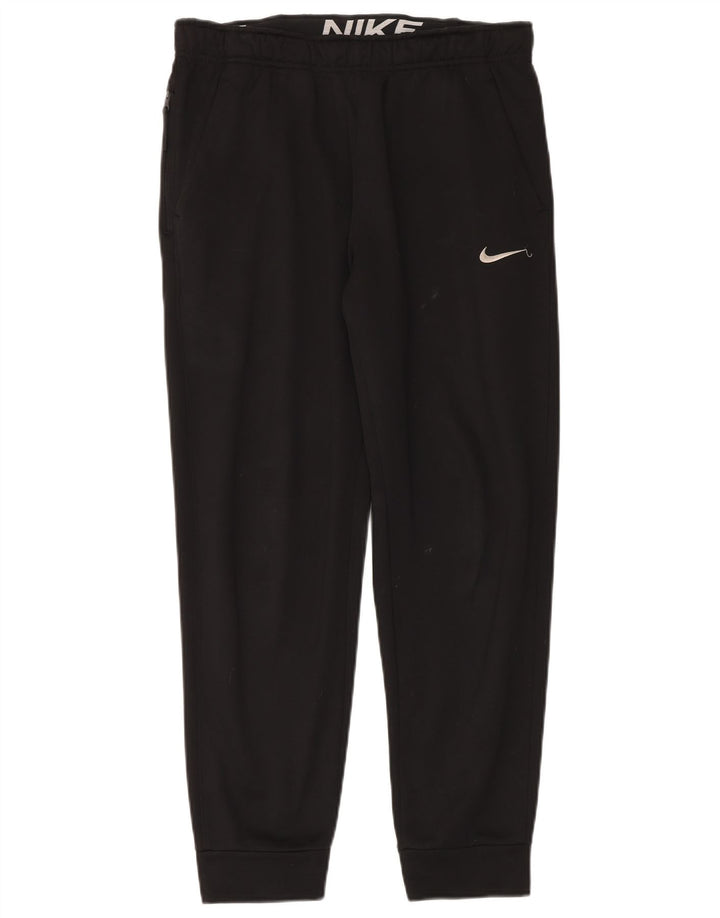 Calça esportiva masculina Nike Therma-Fit de poliéster médio preto