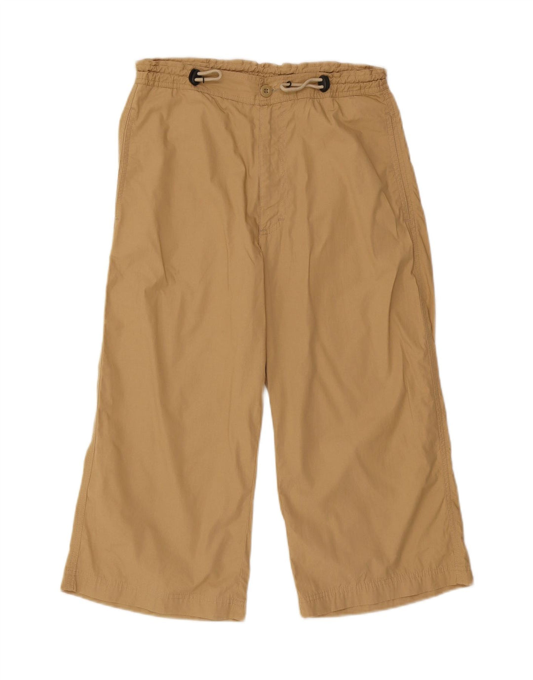 Calça capri feminina G-STAR reta média W29 L20 algodão bege