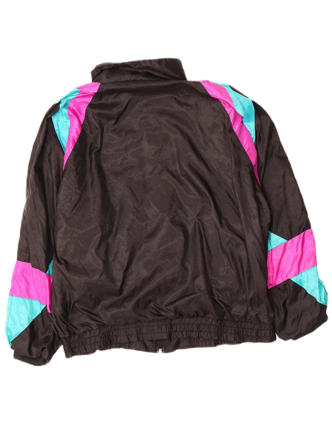 Jaqueta masculina vintage de ajuste solto, jaqueta pequena, bloco colorido preto