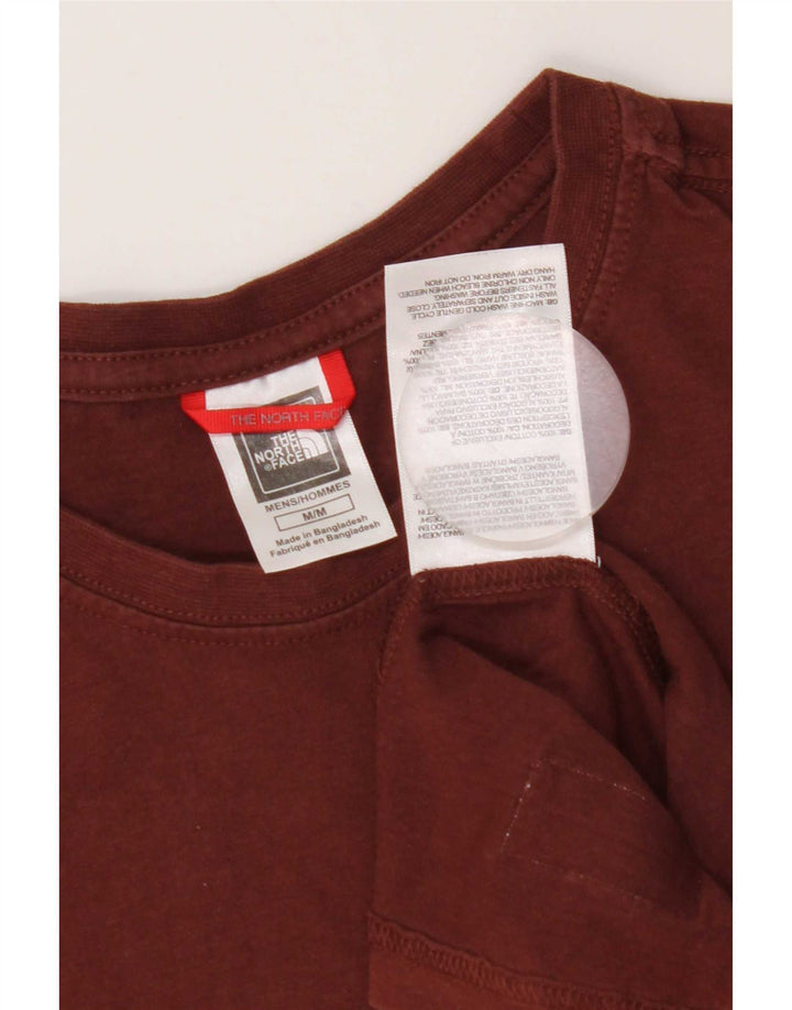 Camiseta gráfica masculina The North Face algodão marrom médio