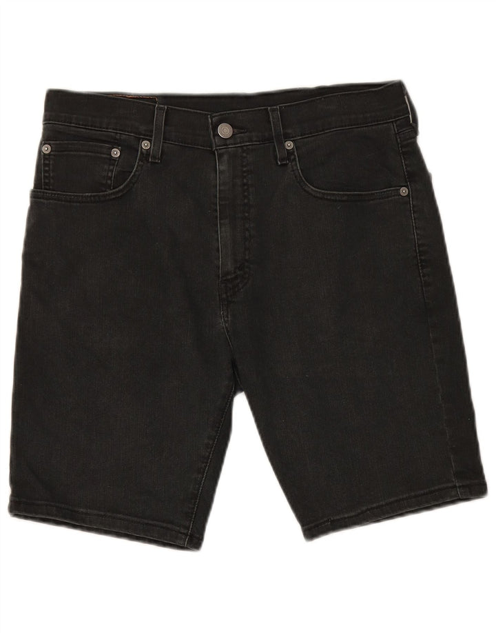 LEVI'S Masculino 412 Shorts Jeans W31 Médio Algodão Preto