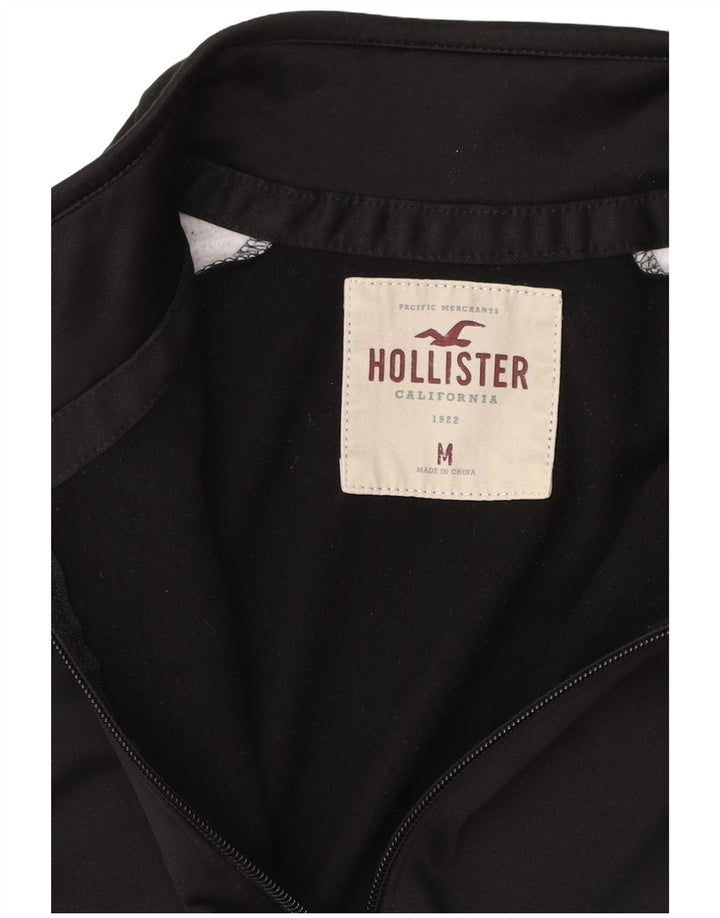 Jaqueta feminina de treino HOLLISTER UK 14 médio preto colorblock