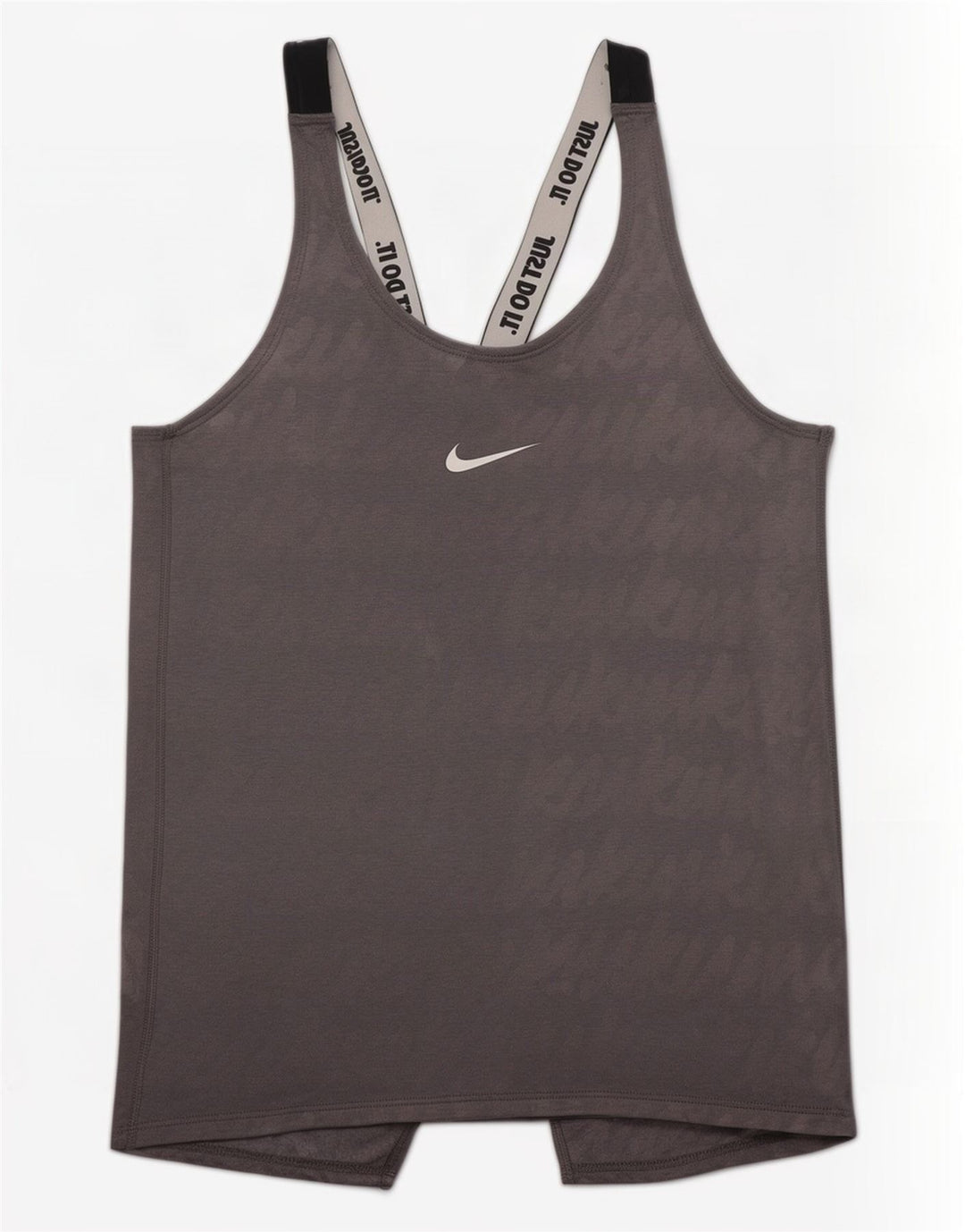 Nike Womens Dri Fit Graphic Vest Top UK 8 Small Grey Colourblock Poliéster