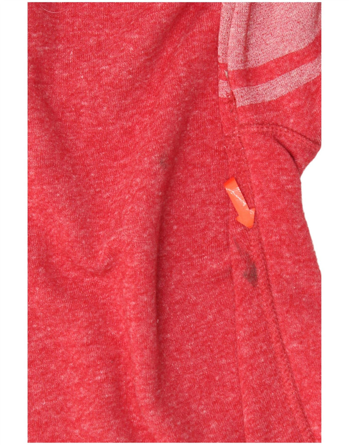 Superdry Womens Osaka Graphic Oversized Hoodie Jumper Reino Unido 10 Pequeno Vermelho