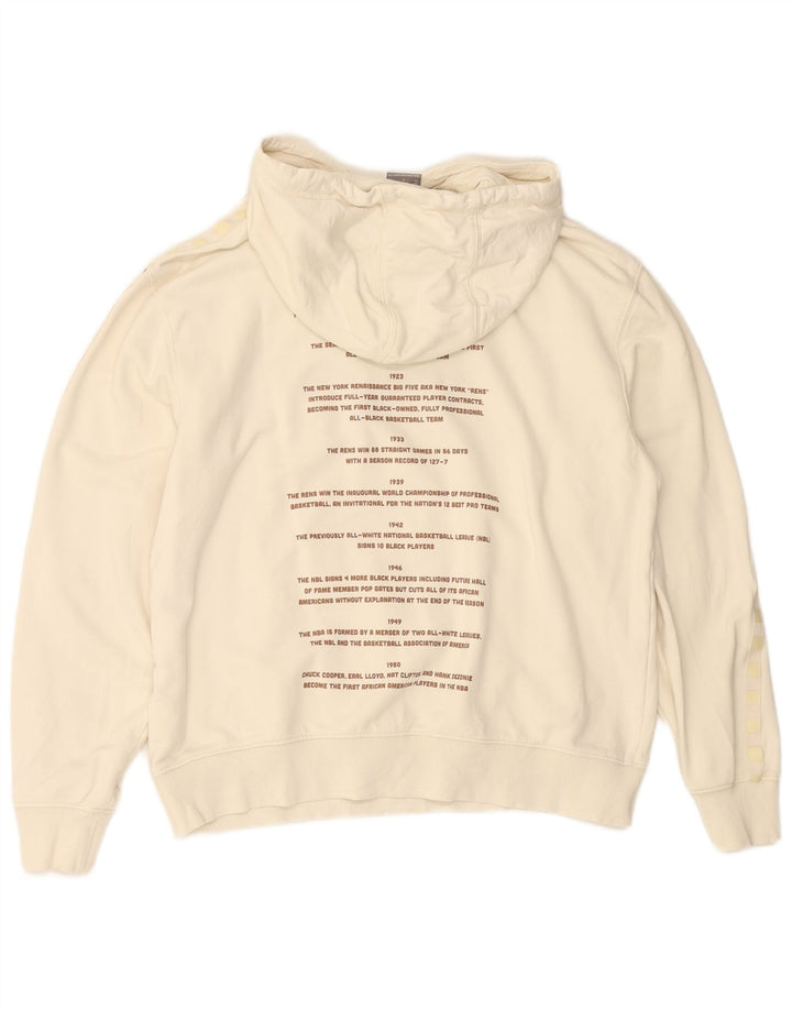 PUMA masculino preto Fives gráfico moletom com capuz médio algodão branco