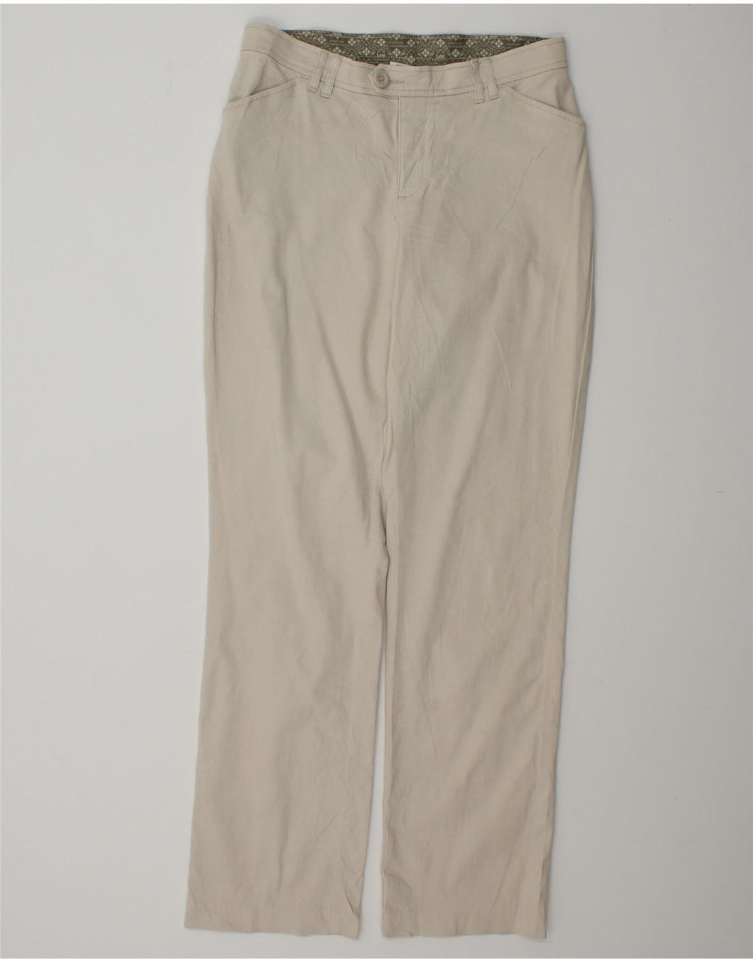 LEE Womens Straight Casual Trousers US 8 Medium W32 L33 Beige Cotton Vintage Lee and Second-Hand Lee from Messina Hembry 
