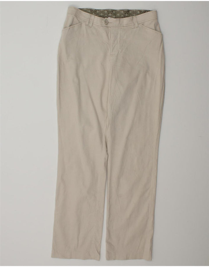 LEE Womens Straight Casual Trousers US 8 Medium W32 L33 Beige Cotton Vintage Lee and Second-Hand Lee from Messina Hembry 