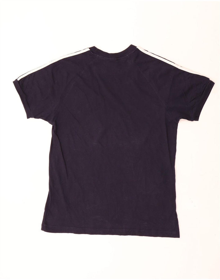 Camiseta masculina Adidas grande algodão azul marinho