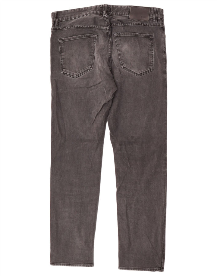Hugo Boss Masculino Maine Regular Fit Jeans Reto W34 L30 Cinza