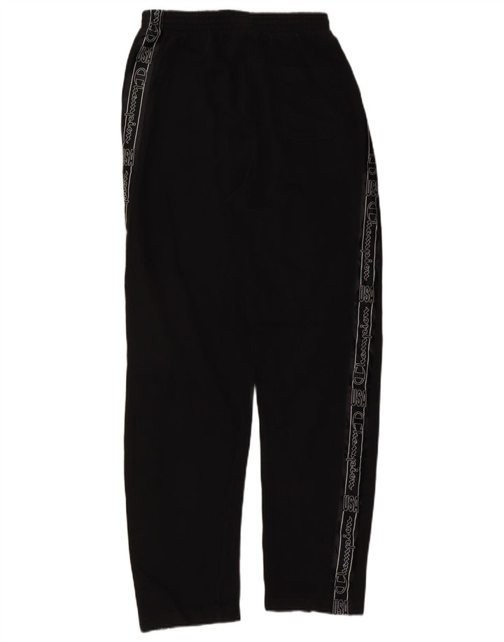 CHAMPION Calça de treino masculina gráfica pequena preta