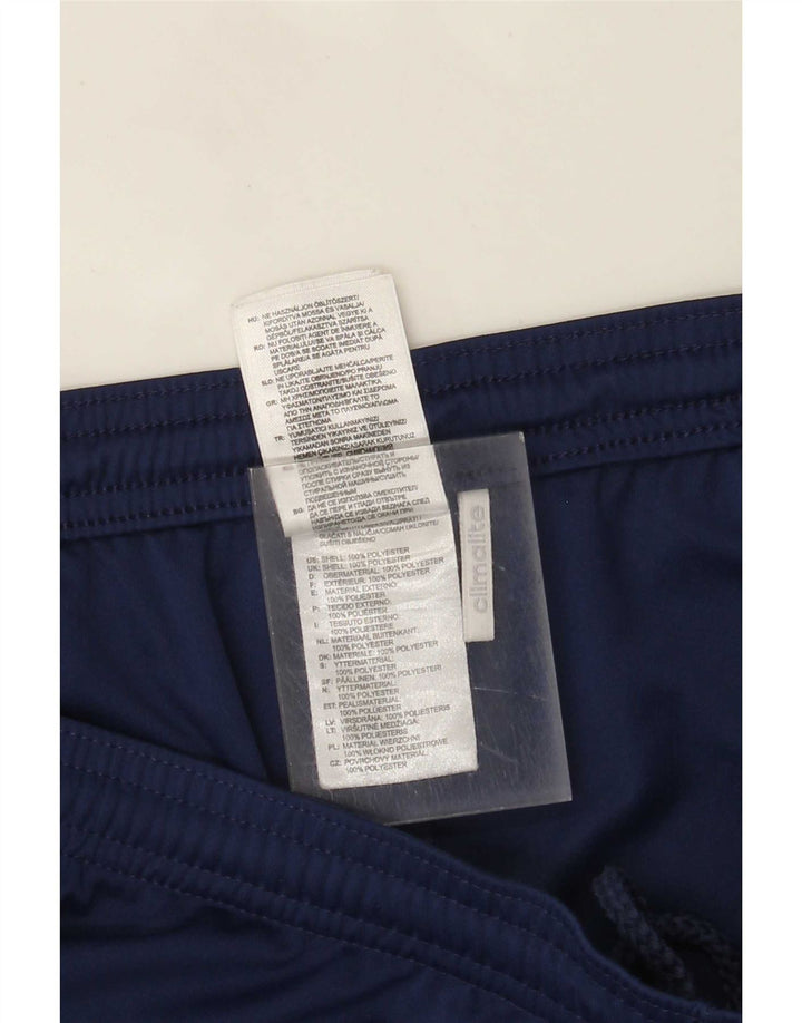 Shorts esportivos masculinos Adidas Climalite grandes poliéster azul marinho