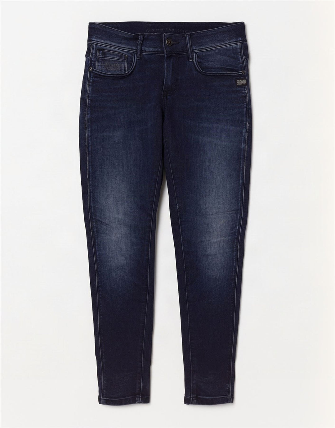 G-Star feminino Midge Slim Jeans W29 L30 algodão azul marinho