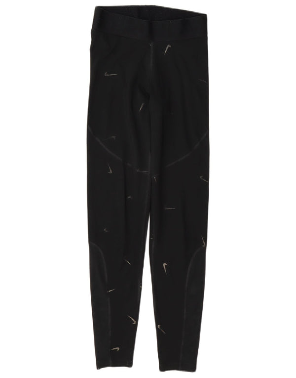 Leggings Nike Feminino UK 10 Pequeno Poliéster Preto