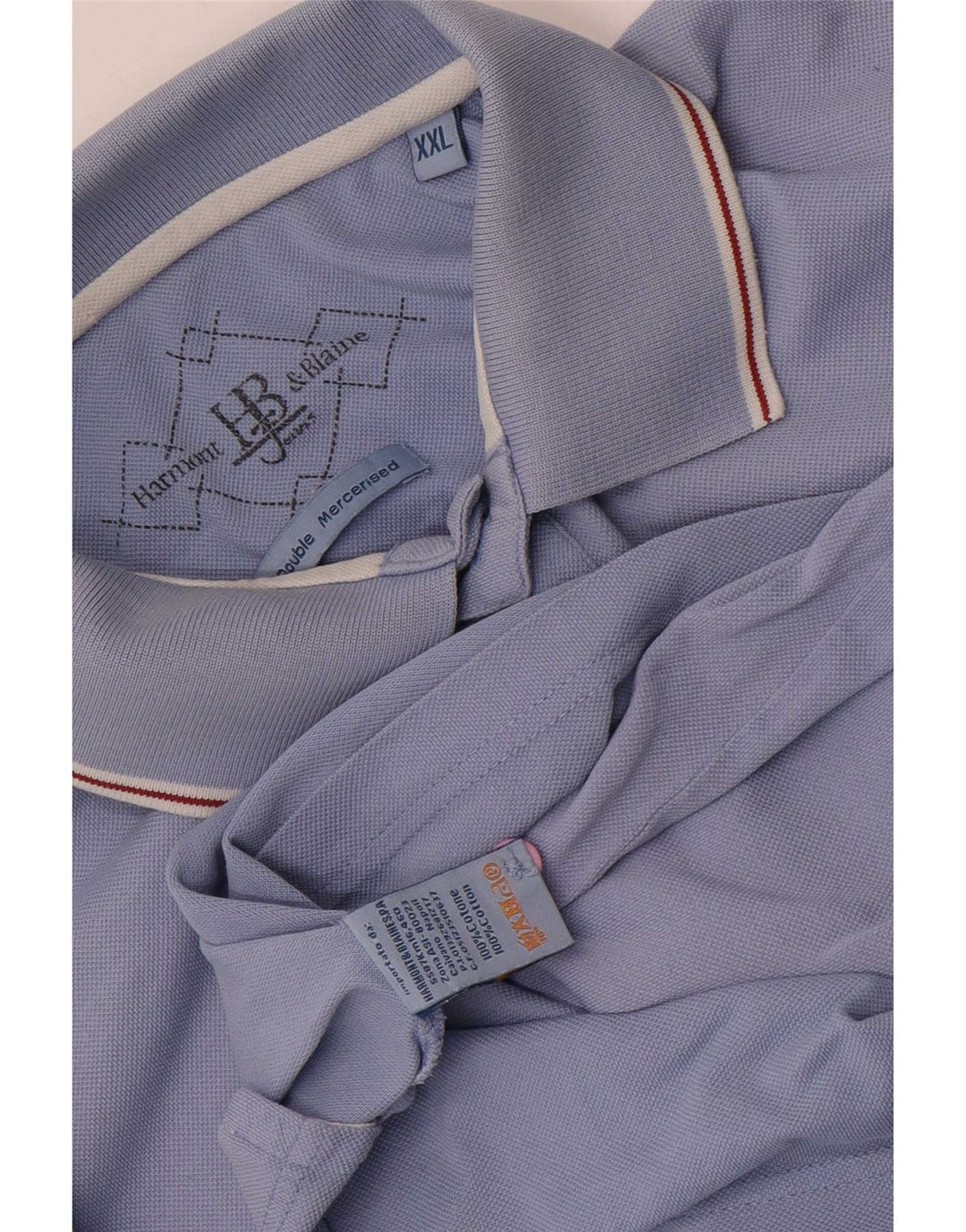 Camisa polo masculina Harmont & Blaine 2XL algodão azul
