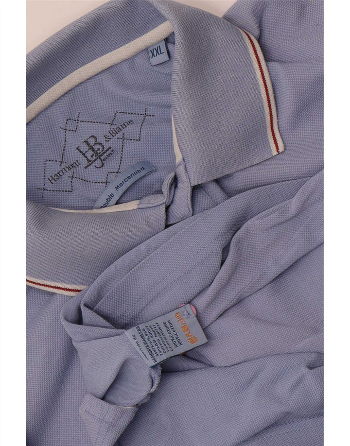 Camisa polo masculina Harmont & Blaine 2XL algodão azul