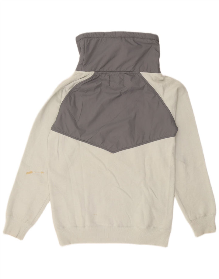 Moletom feminino VANS Jumper UK 10 pequeno branco colorblock algodão