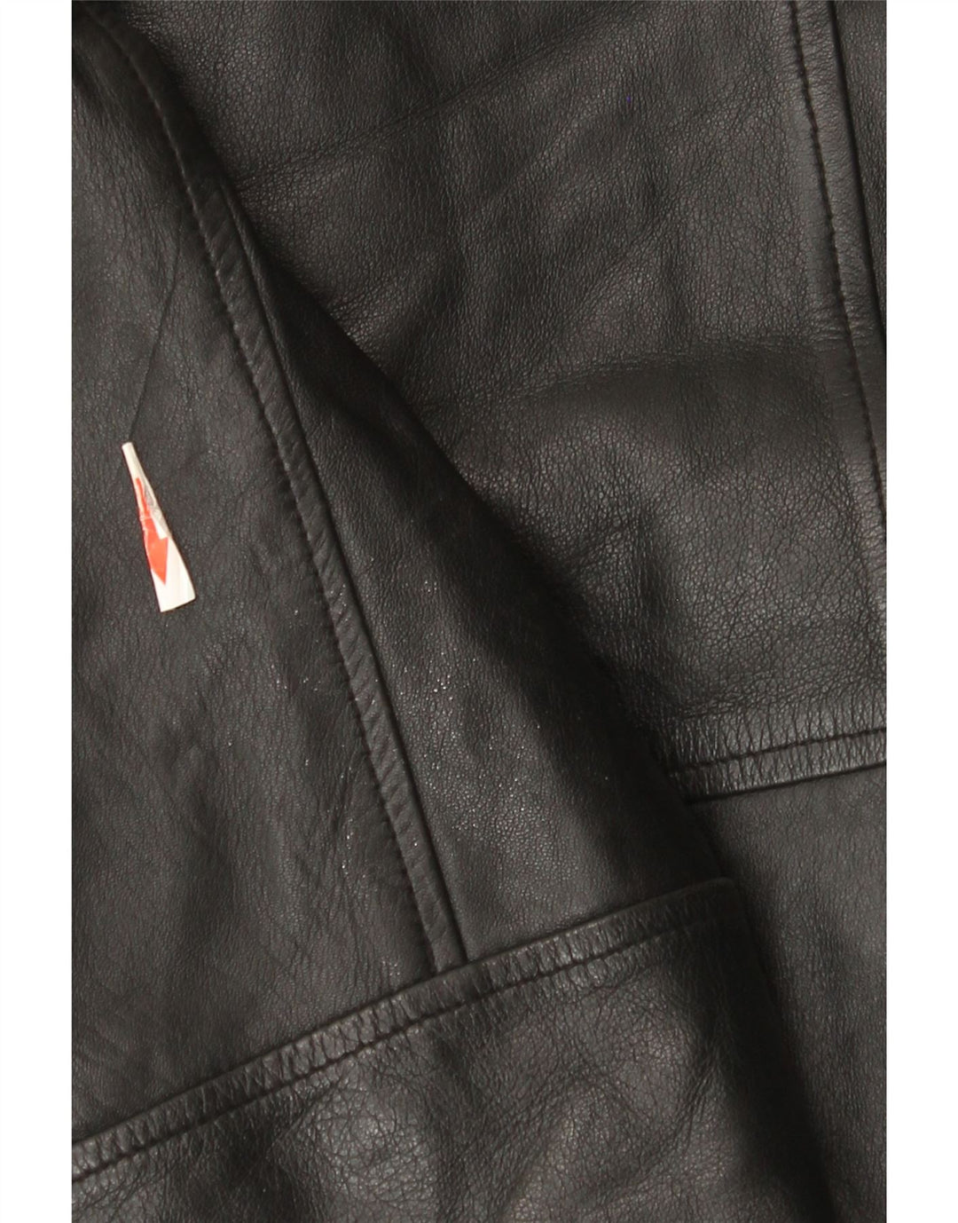 Jaqueta de couro masculina Marks & Spencer UK 38 couro preto médio