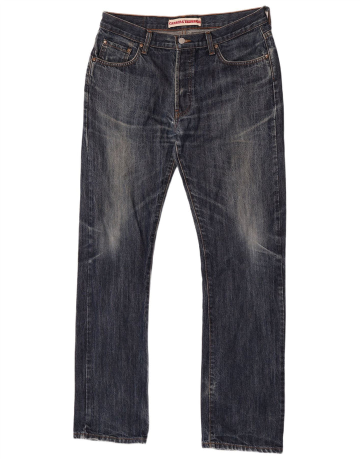 Calça jeans reta masculina Carrera W36 L34 azul marinho