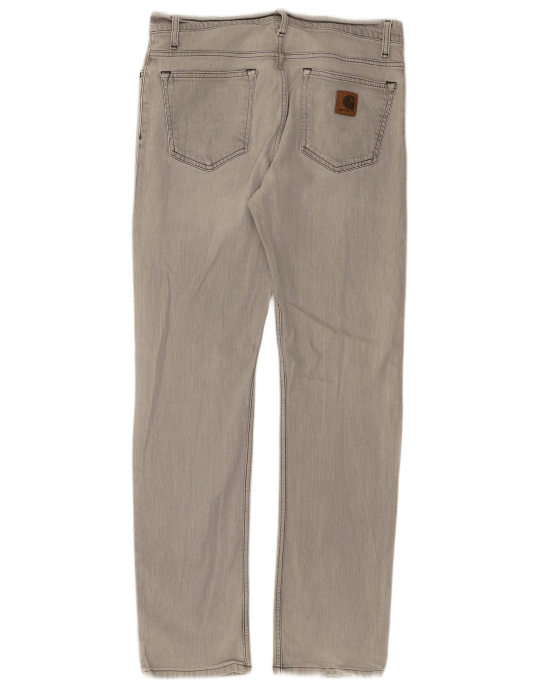 Carhartt Masculino Straight Jeans W34 L34 Cinza Algodão