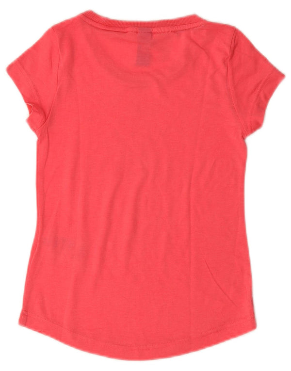 Camiseta feminina ADIDAS com estampa gráfica 7-8 anos algodão rosa