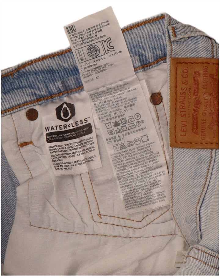 Calça jeans feminina Levi's 501 Straight W26 L28 azul algodão