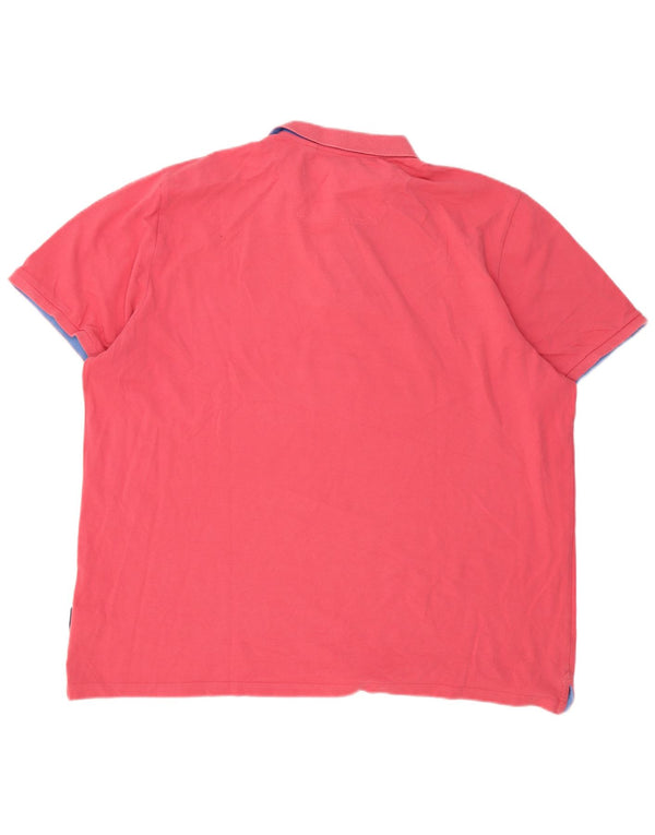 Camisa polo masculina Joules Classic Fit 2XL algodão rosa