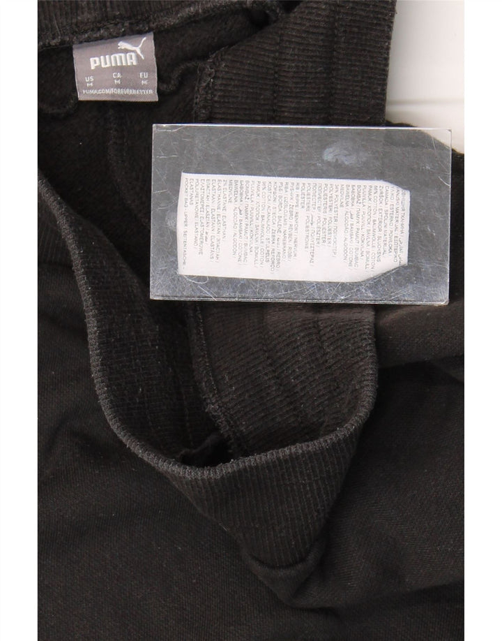 Calça de treino masculina Puma Joggers médio algodão preto